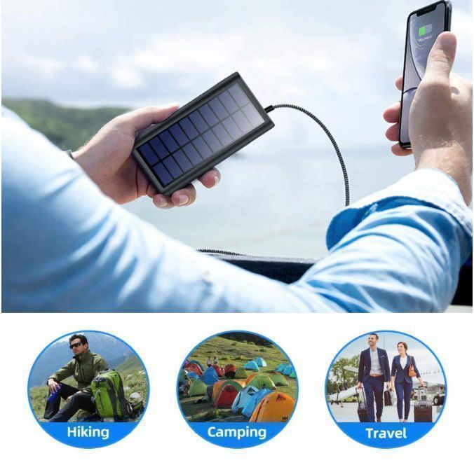 Dispositivi a energia solare: Powerbank 26800mAh, Solarladegerät – Nuovo e nell'imballaggio originale da Bülach venduto da StoreInShop.com 6
