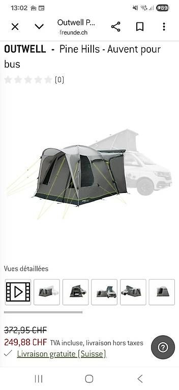 Zelte: Tente laterale pour van  – Neu und originalverpackt aus Montreux von Julbulle 1