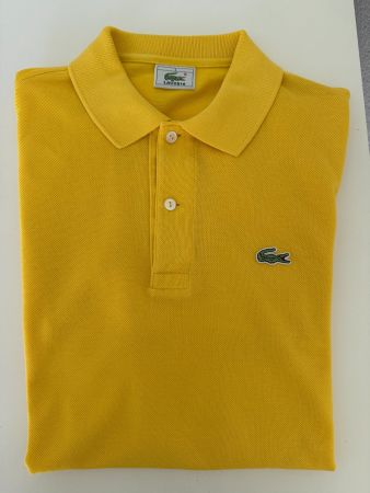 Polo Lacoste jaune moutarde – Taille 3