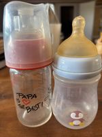 2 Babyflaschen mit Motiv akzeptabler Zustand
