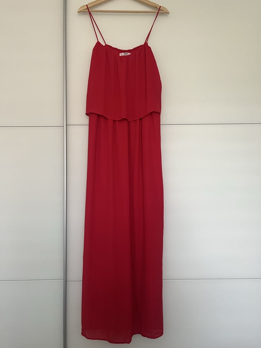 Ana Alcazar Vestiti: Sommerliches rotes Mango Maxikleid Gr. XS – Usato da Winterthur venduto da nstau