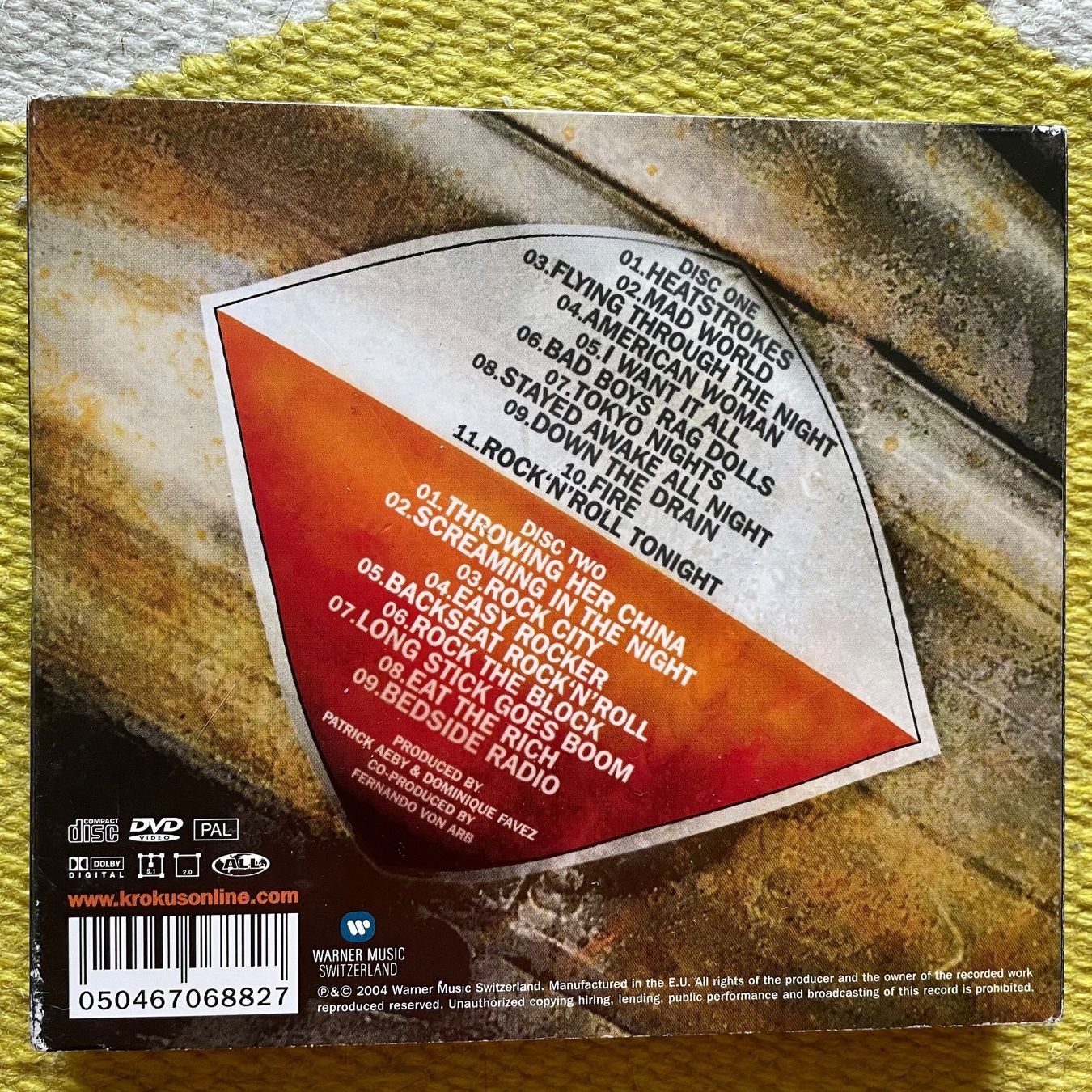 CD: KROKUS-2CD+1DVD FIRE AND GASOLINE:LIVE – Usato da Rorschacherberg venduto da CD-Roli 1
