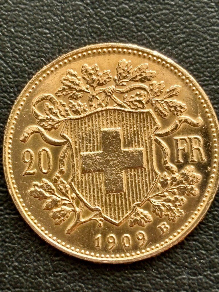 Toutes les monnaies: Schweiz - Goldvreneli 20 Franken - 1909 – D'occasion à Spreitenbach par Outsider 1
