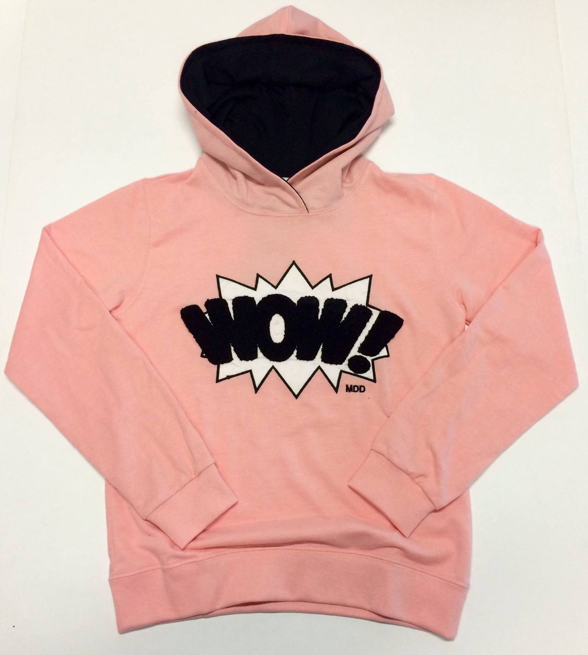 Maglioni & Felpe: Sweat à capuche rose "WOW!" MDD, taille 8 ans, comme neuf – Usato da Le Locle venduto da Arya4