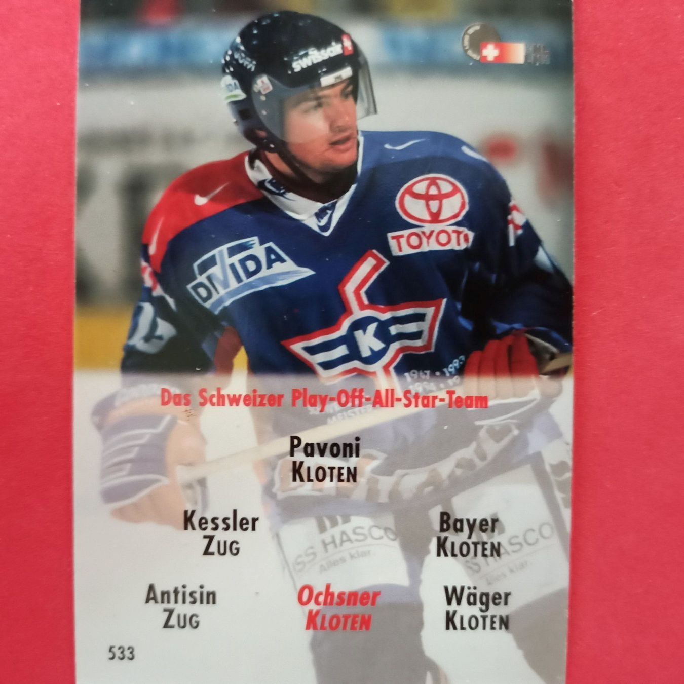 Sammelbilder & Trading cards: Sascha Ochsner - EHC KLOTEN - 1994/95 – Gebraucht aus Dübendorf von kb86_MOVIE 1