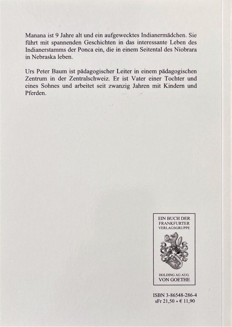 Libri: Baum Urs Peter, Manana – Nuovo (secondo la descrizione) da Sarnen venduto da Livres 1