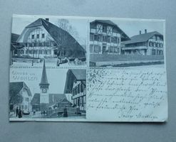 Ansichtskarte aus Wohlen BE, 1908