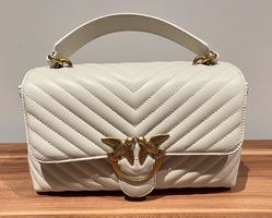 Pinko Lovebag Tasche Schultertasche Weiss neu & Unbenutzt