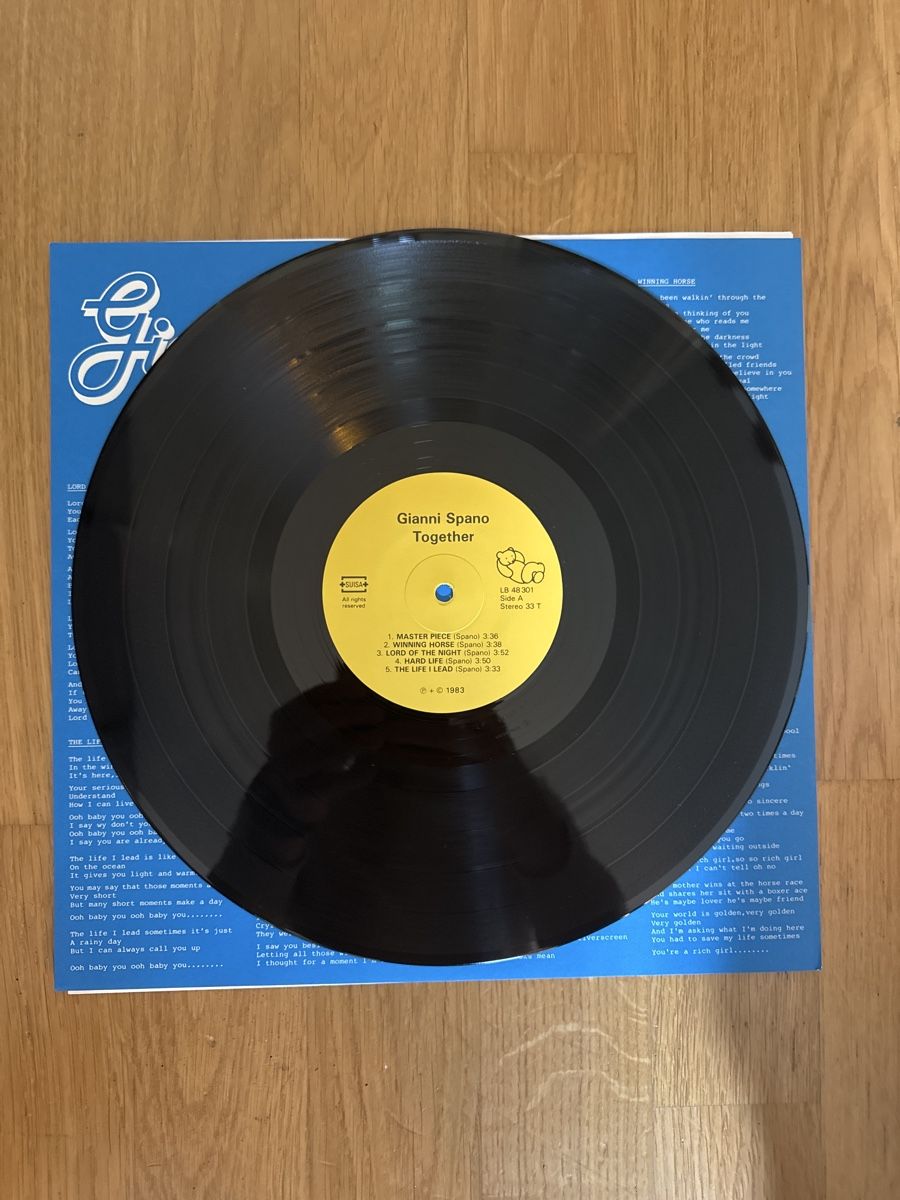 Schallplatten: Gianni Spano - Together - LP - Schweizer Rock/Pop/80er – Gebraucht aus Rorbas von BlackstarRecords 2