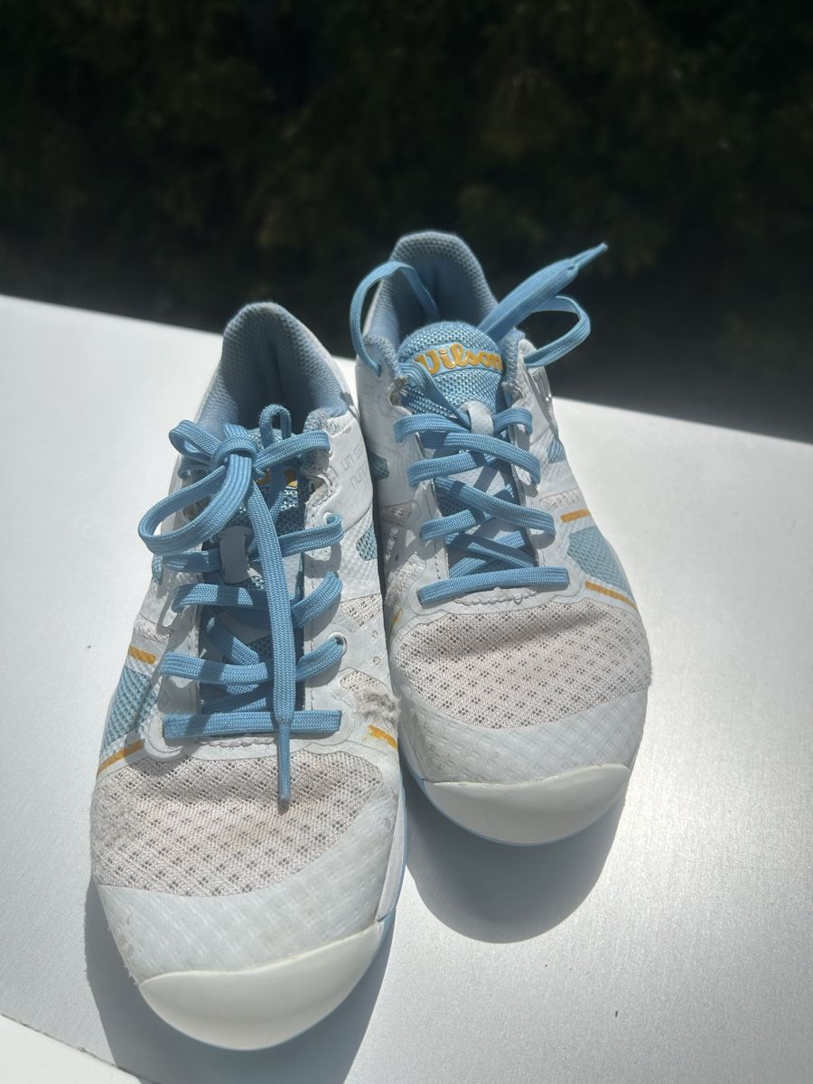 Wilson Scarpe per ragazzi: Chaussures de tennis Wilson blanches/bleues taille 36  – Usato da Biel/Bienne venduto da Lorenzo2014 2