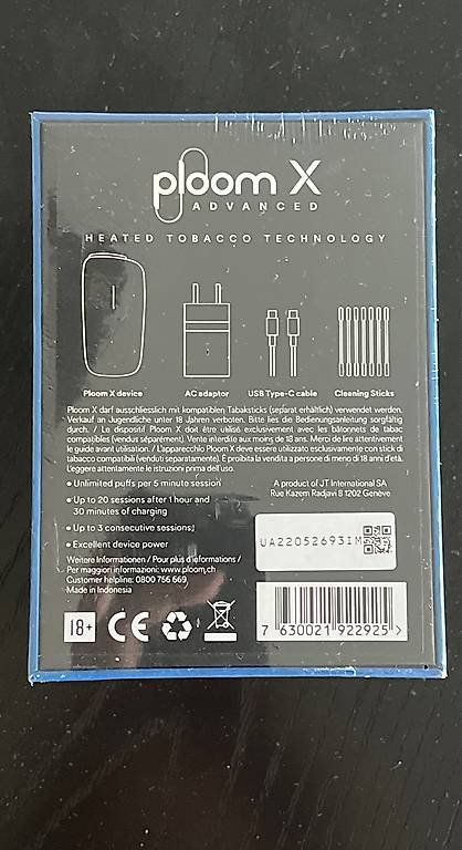 Altri Prodotti per fumatori: Ploom x advanced Navy Blau (neu) – Nuovo e nell'imballaggio originale da Bäch SZ venduto da Mastergevin 1