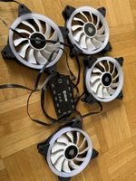 4x PC Lüfter Kolink mit RGB Controller