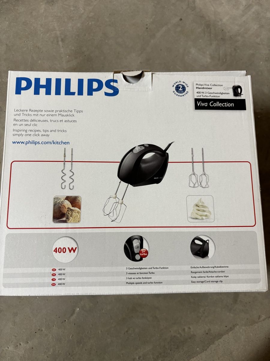 Philips Elettrodomestici da cucina: Philips Handrührer Viva Collection – Nuovo e nell'imballaggio originale da Flums venduto da mic_p28w 1