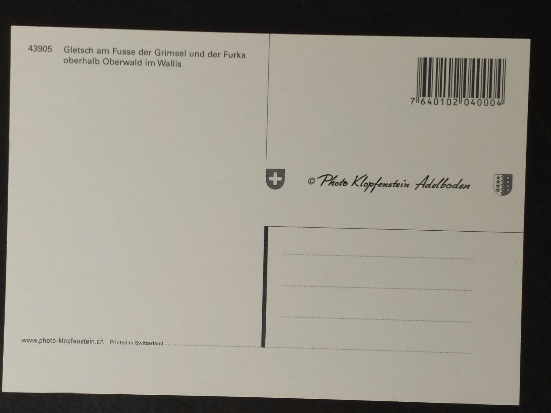 Cartes postales: Gletsch, Wallis – Neuf (Voir description) à Obfelden par Funke2 1