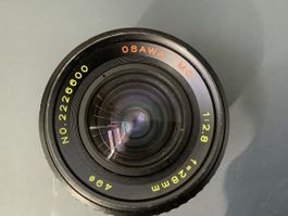 Osawa Objetiv 28mm für analoge Minoltaspiegelreflexkamera