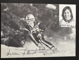 Signierte Postkarte Marianne Zechmeister Ski Alpin