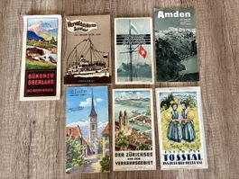 Set alte Schweizer Prospekte