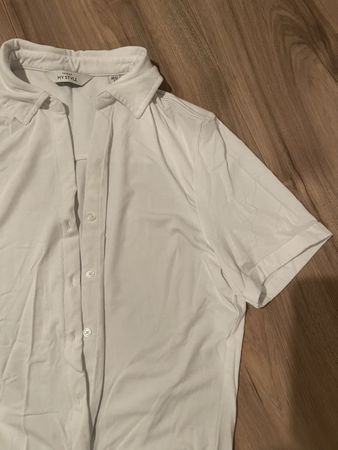 Tchibo My Style Bluse weiss Kurzarm Grösse 40/42 M