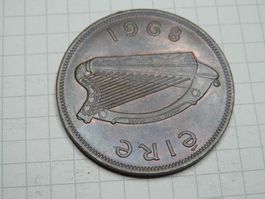 Irland  1 Penny, 1968 neue Münze