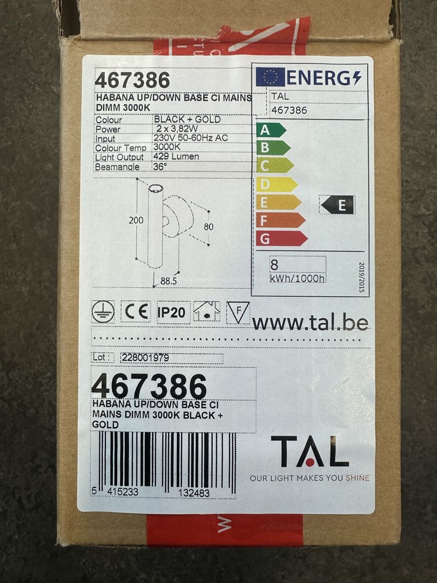 Lampade: TAL Habana Up/Down Bade CI – Nuovo e nell'imballaggio originale da Trimbach venduto da flo_6rql 3