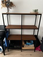Schwarzes Regal Fjälla Holzoptik, 100x136cm, top Zustand!