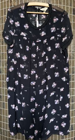 Etoile Isabel Marant Blumenkleid Schwarz Grösse 3