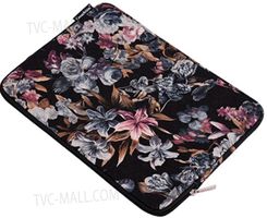 🌺🖤 Stylische Tablettasche mit schwarzem Blumenmuster  💼💫