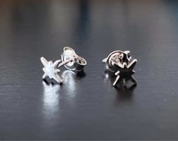 Boucles d’oreilles en argent 925 en forme d’étoile