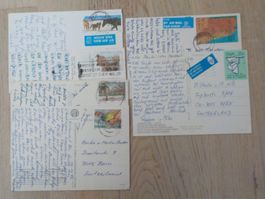 Afrika, Namibia, 7 Karten mit Marken