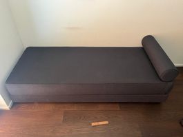 Neuwertiges Schlafsofa Gästebett, daybed, Lubi dunkelgrau