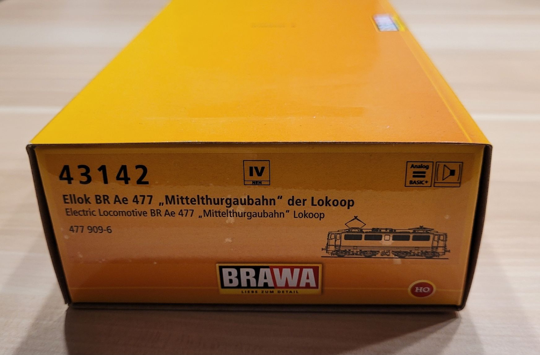 Brawa Modellini di ferrovie: Brawa 43142 Lokoop Ae 477 "Mittelthurgaubahn" – Nuovo e nell'imballaggio originale da Bremgarten AG venduto da Sportivo2007 2