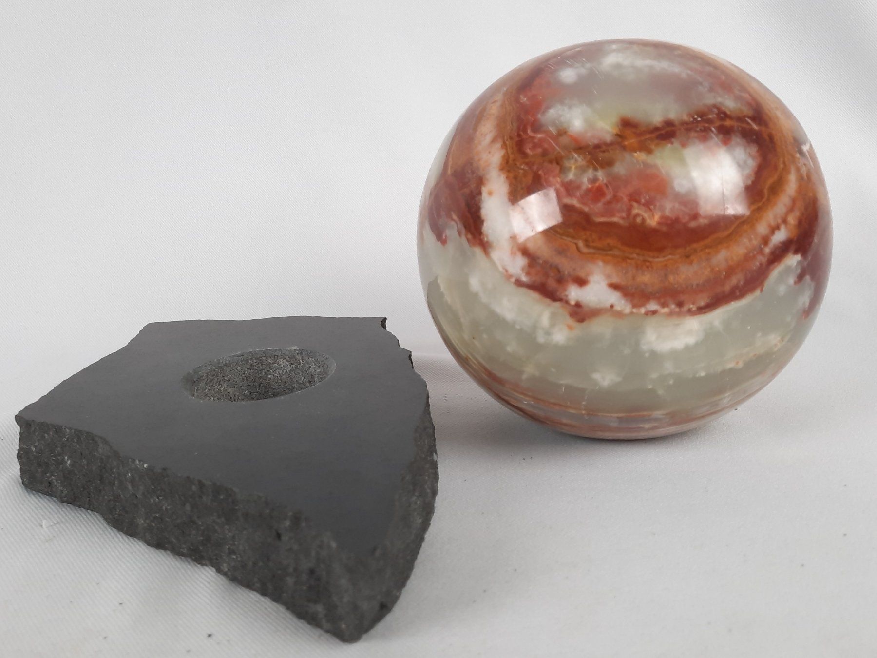 Mineralien & Heilsteine: Steinkugel mit Sockel 4.77 Kg – Gebraucht aus Beinwil am See von Restwert_Beinwil 5