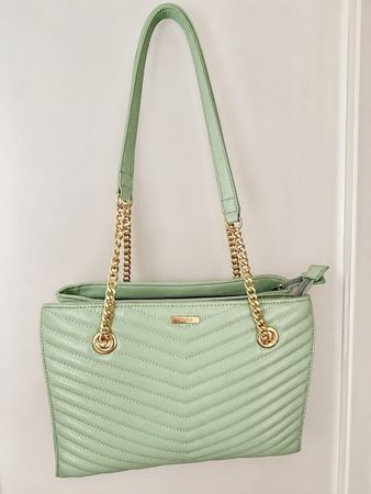 ALDO Handtasche Mintgrün mit Goldkette, wie neu nur 1x getr.