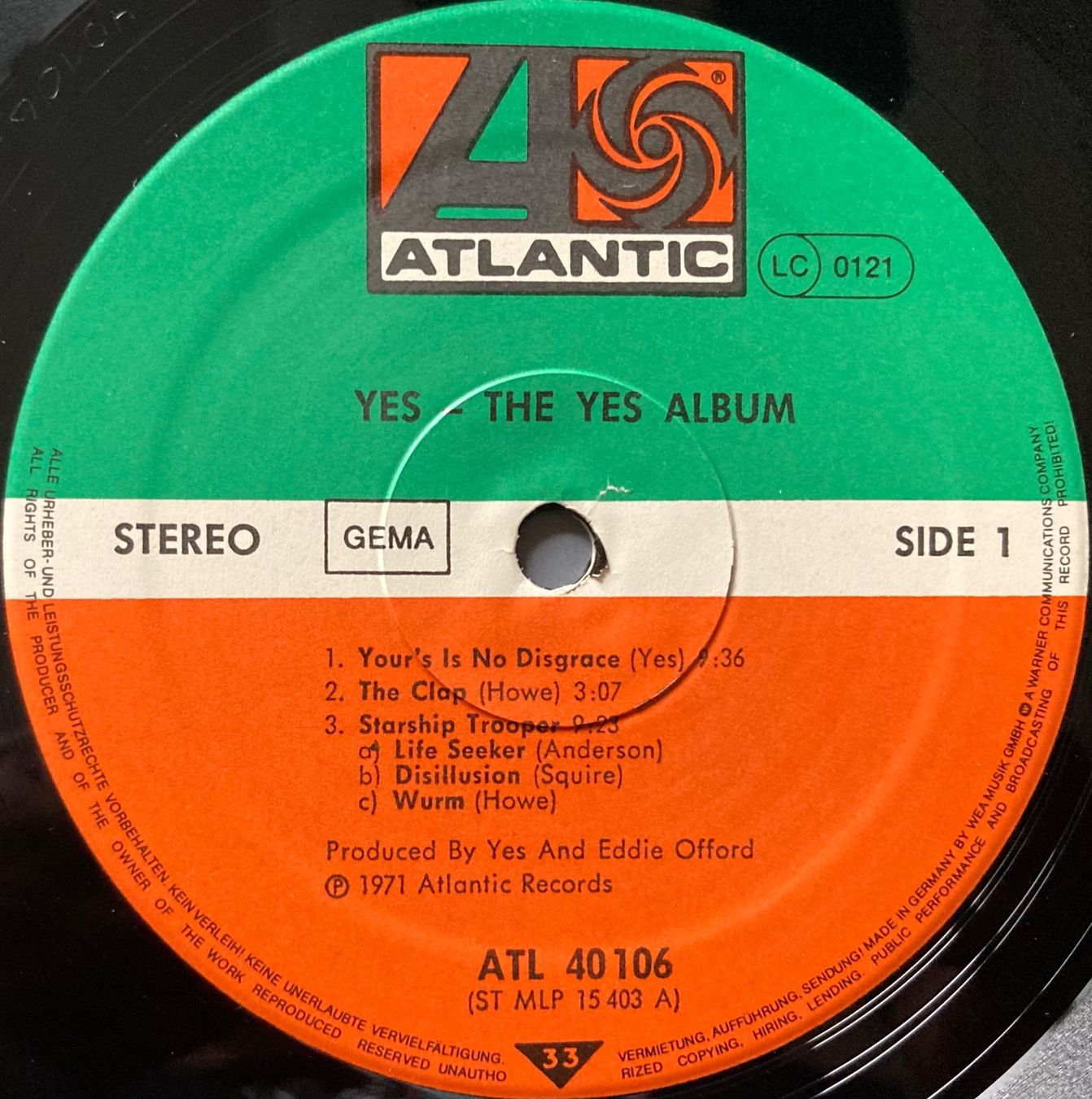 Dischi in vinile: YES - THE YES ALBUM – Usato da Poliez-Pittet venduto da Newtown-Records 2