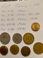 Alte Deutsche Mark & Pfennig Münzen Sammlung, Top Zustand!