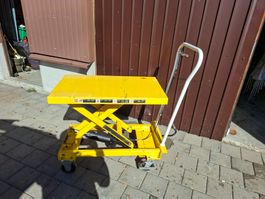 Hubtischwagen gelb hydraulisch gebraucht toop Zustand