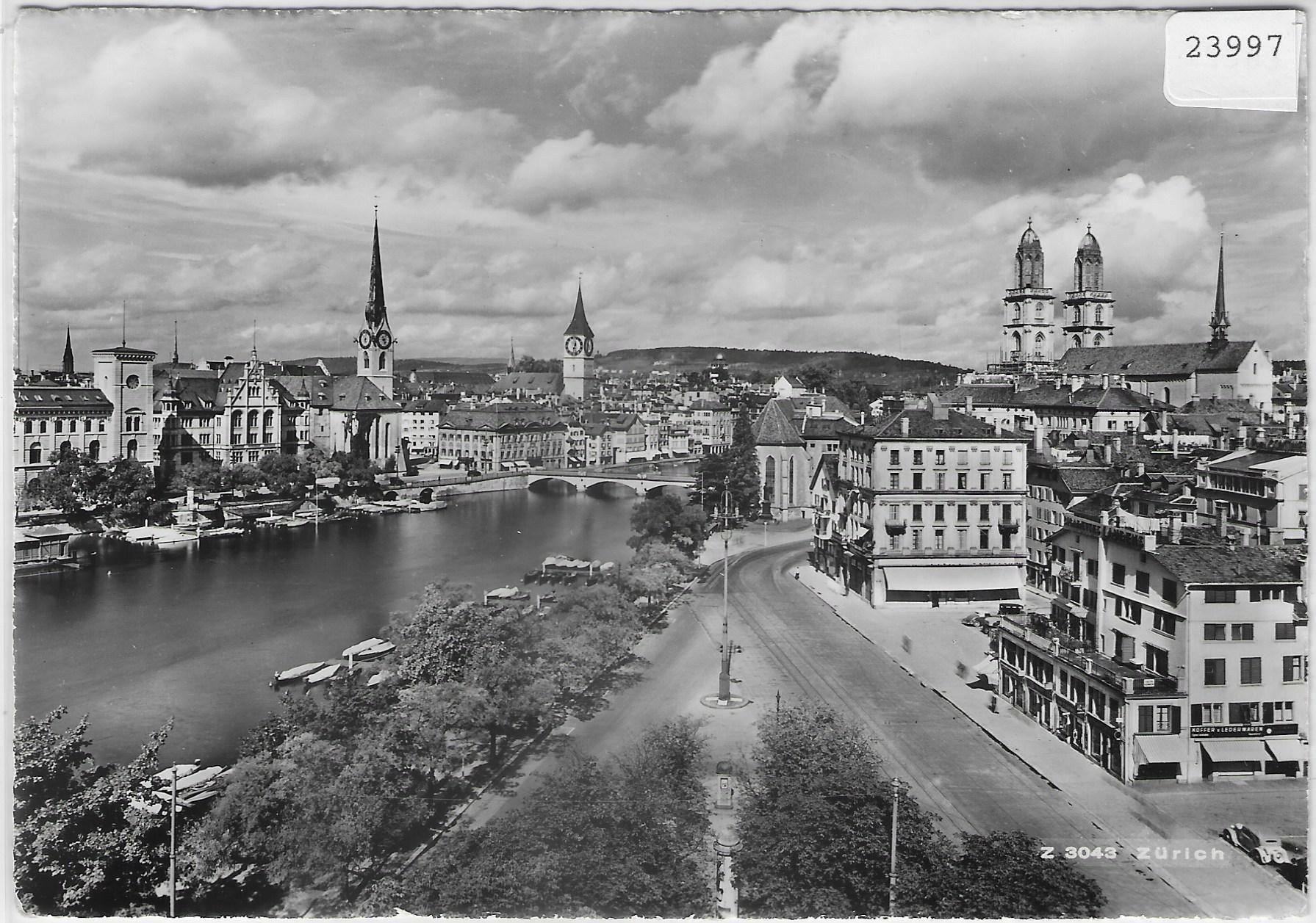 Cartoline postali: Zürich - Stadtpartie – Antico da Ettingen venduto da Kartenplanet