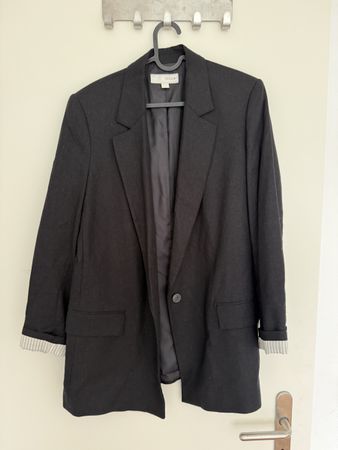 Zara Leinen Blazer, Gr. M, Schwarz, Top Zustand für Herbst