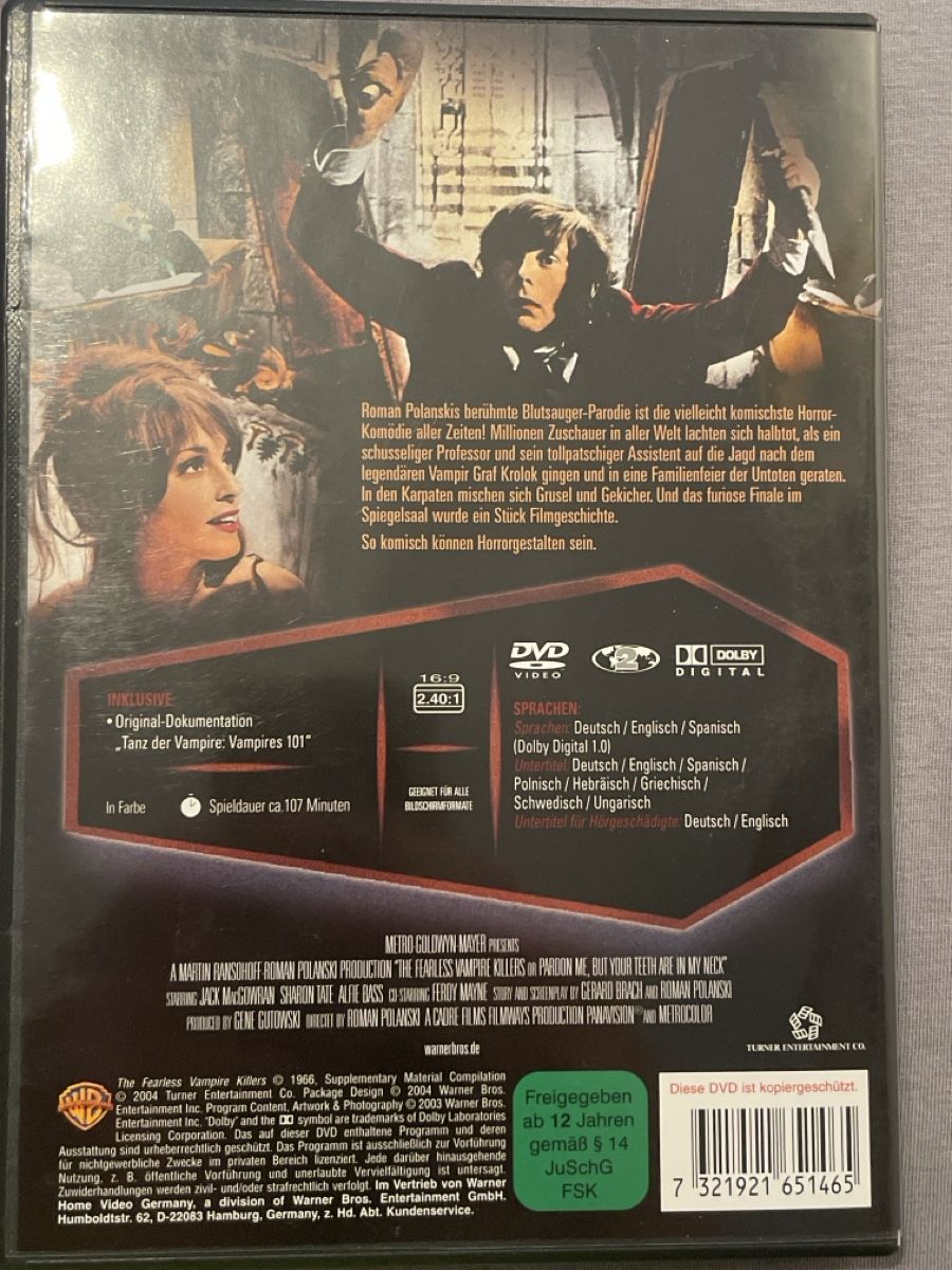 Tutti i DVDs: Tanz der Vampire (1966) – Usato da Waldenburg venduto da Mimily33 1
