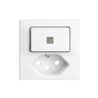Frontset 60×60mm EDIZIOdue weiss T13 mit Linse, Feller