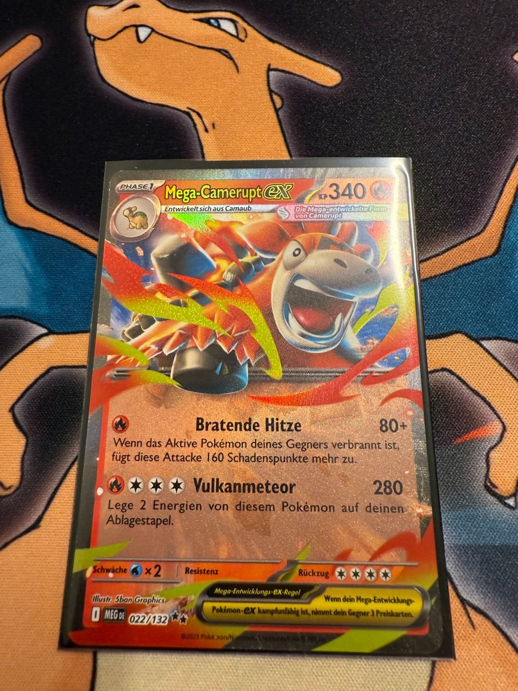 Pokémon Sammelbilder & Trading cards: Mega Camerupt ex (MEG 022) - Mega-Entwicklung – Neu (gemäss Beschreibung) aus Bülach von Pfrenzel