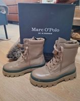 Bottes cuir beige lacets semelle épaisse T39