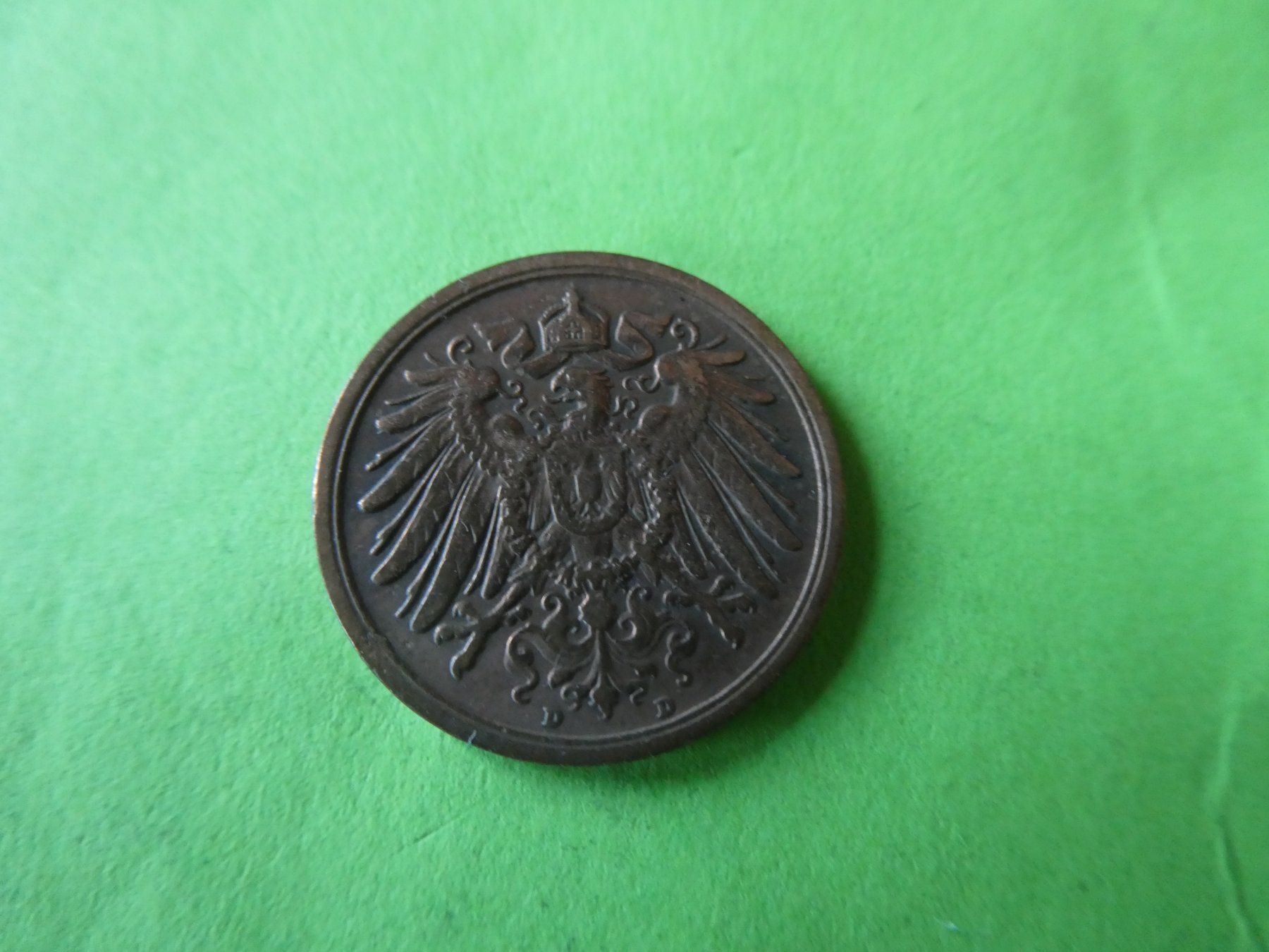 Alle Münzen: Dt. Reich 1915 D, 2 Pfennig – Gebraucht aus Hinterforst von Rohusri 1