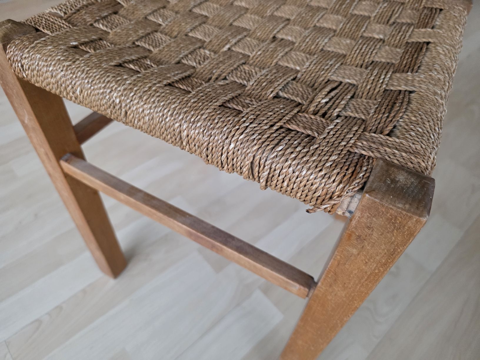 Sgabelli: Holzhocker mit Seilgeflecht, antik, wunderschön – Usato da Suhr venduto da andreas_2008 2