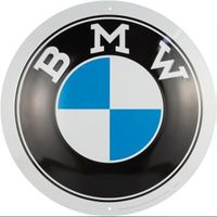 BMW Hängeschild Blechschild rund 35x35cm Art. 25101