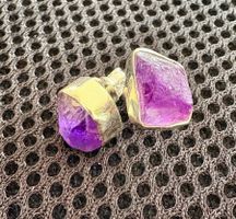 Ohrstecker, silber, Amethyst