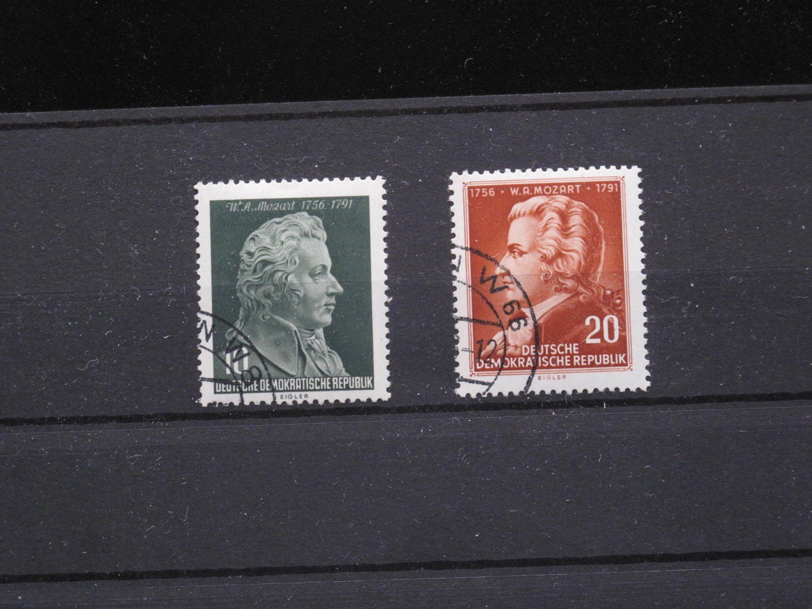 Tutti i francobolli: DDR 1956 Wolfgang A. Mozart  gest – Usato da Wil SG venduto da fva01