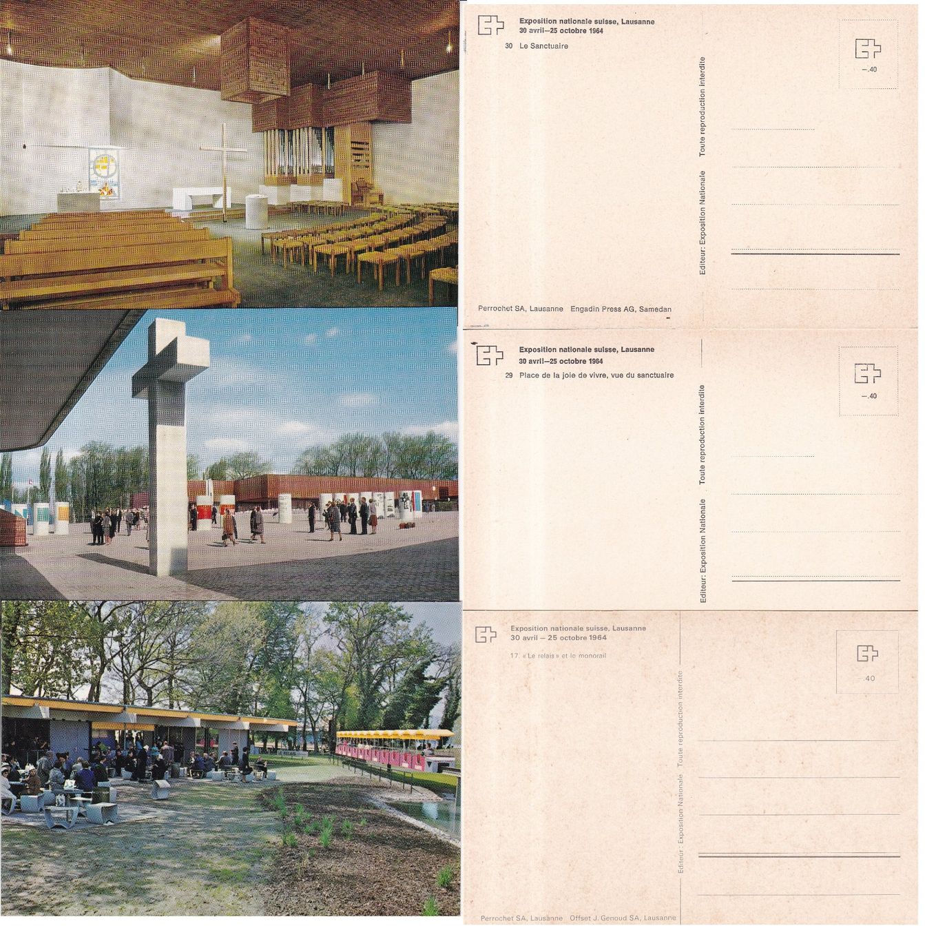 Cartoline postali: 20 Stk. CH Ansichtskarten "Expo 64" – Usato da Münchwilen AG venduto da Nesar 2