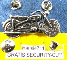 HD PIN HARLEY-DAVIDSON OLDTIMER 3D-OPTIC SILBRIG OLDI