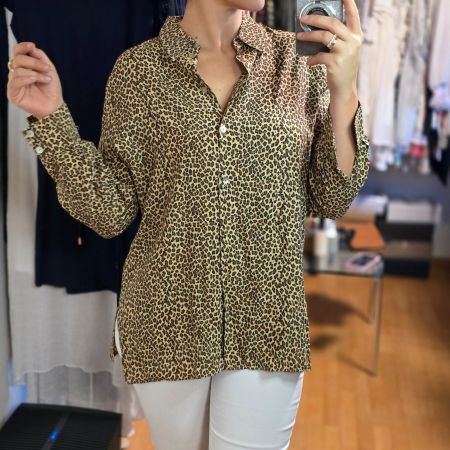 Leopard-Bluse Valentine Fashion Größe 38/40